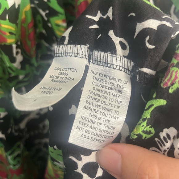 Only necessities Long Crinkle Cotton Lounger in Black Batik size 18-20 - Picture 4 of 7